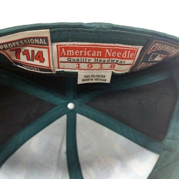 American Needle Size 7 1/4 Professional Model Oakland A's Fitted Hat Cap - Picture 9 of 10